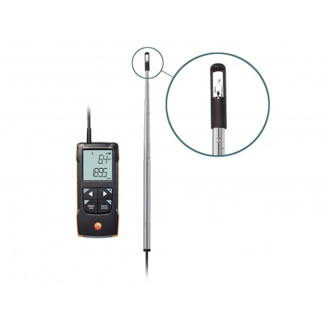 Testo 425 - Digitální anemometr se sondou se žhaveným drátkem a s připojením k aplikaci