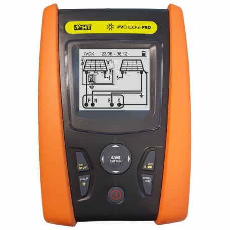 HT Instruments PVCHECKs-PRO - přístroj pro revize FV instalací 1,500V and 40A