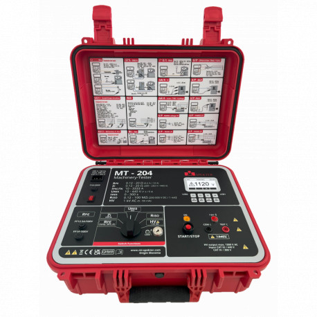 MT-204 – Tester elektrických částí strojních zařízení