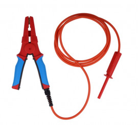 Metrel A 1639 RED-2M5 - Velký červený HV testovací klip s HV kabelem a konektorem, 2,5 m