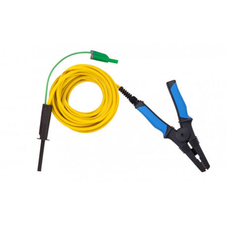 Metrel A 1822 BLK 2M5 - 10 kV stíněný testovací vodič s velkou černou HV testovací svorkou