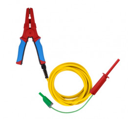 Metrel A 1823 RED 3M - 10 kV stíněný testovací vodič s velkou černou HV testovací svorkou