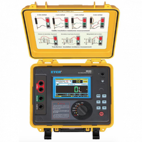 ETCR 3520 - Tester izolace, 5kV, 10TOhm, 7mA