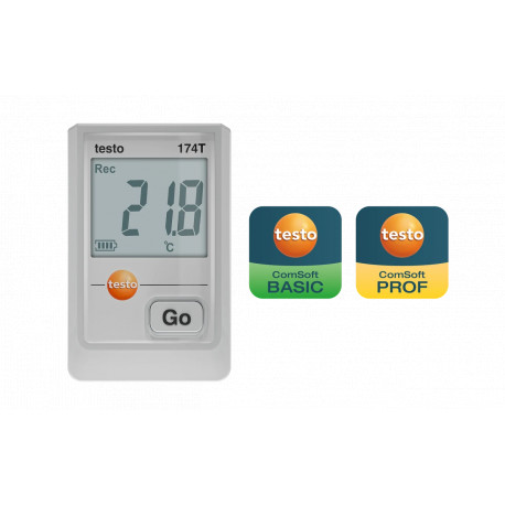 Testo 174 T – Mini záznamník teploty s USB-C a softwarem pro PC