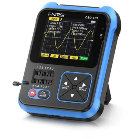 Osciloskop, generátor funkcí a tester součástek FNIRSI DSO-TC3