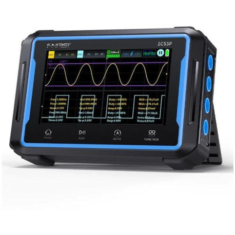 Osciloskop, generátor funkcí a multimetr FNIRSI 2C53P, 50MHz