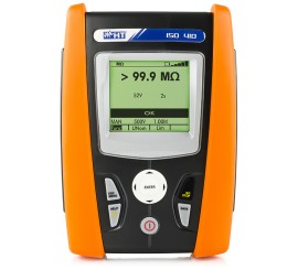 ISO410 - Přenosný tester izolace pro měření až do 1000V a kontinuity ochranného vodiče s 200mA