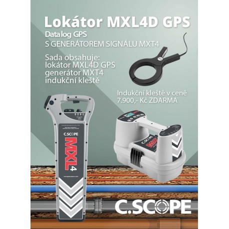 Zvýhodněný set lokátoru C.Scope MXL 4 DBG a generátoru MXT 4