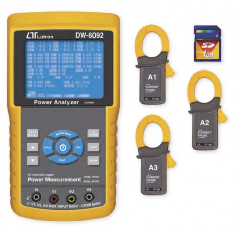 Lutron DW 6092 - Wattmetr a analyzátor