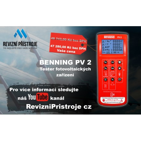 Benning PV 2 - tester fotovoltaických zařízení